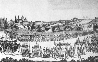 Holy Blood Procession in Altdorf-Weingarten, May 22, 1846 by Joseph Bayer